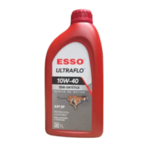 Aceite Esso Ultraflo 10w 40 Semi Sintético 1 Litro - Mobil Esso Ultraflo